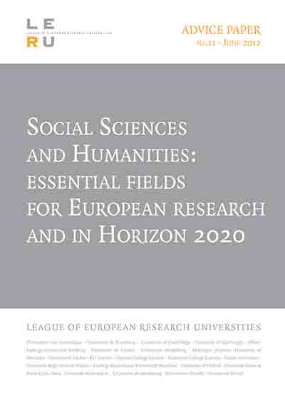 Social Sciences and humanities Essential Fields for European Research and in Horizon 2020